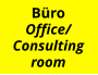 Büro Office/ Consulting room